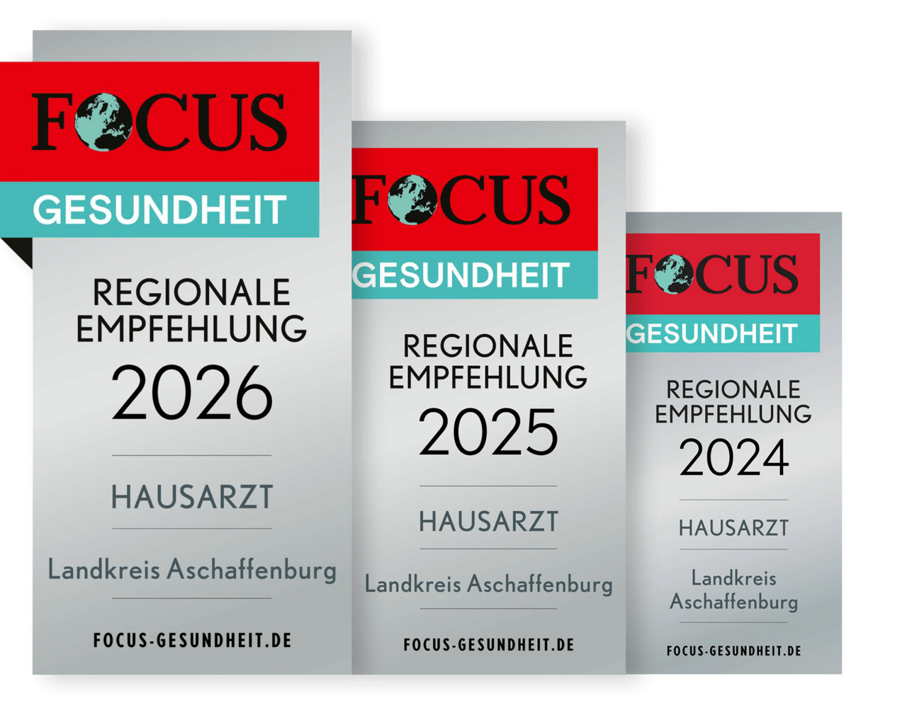 Auszeichnung „FOCUS Empfehlung 2023“ für Hausärzte im Landkreis Aschaffenburg