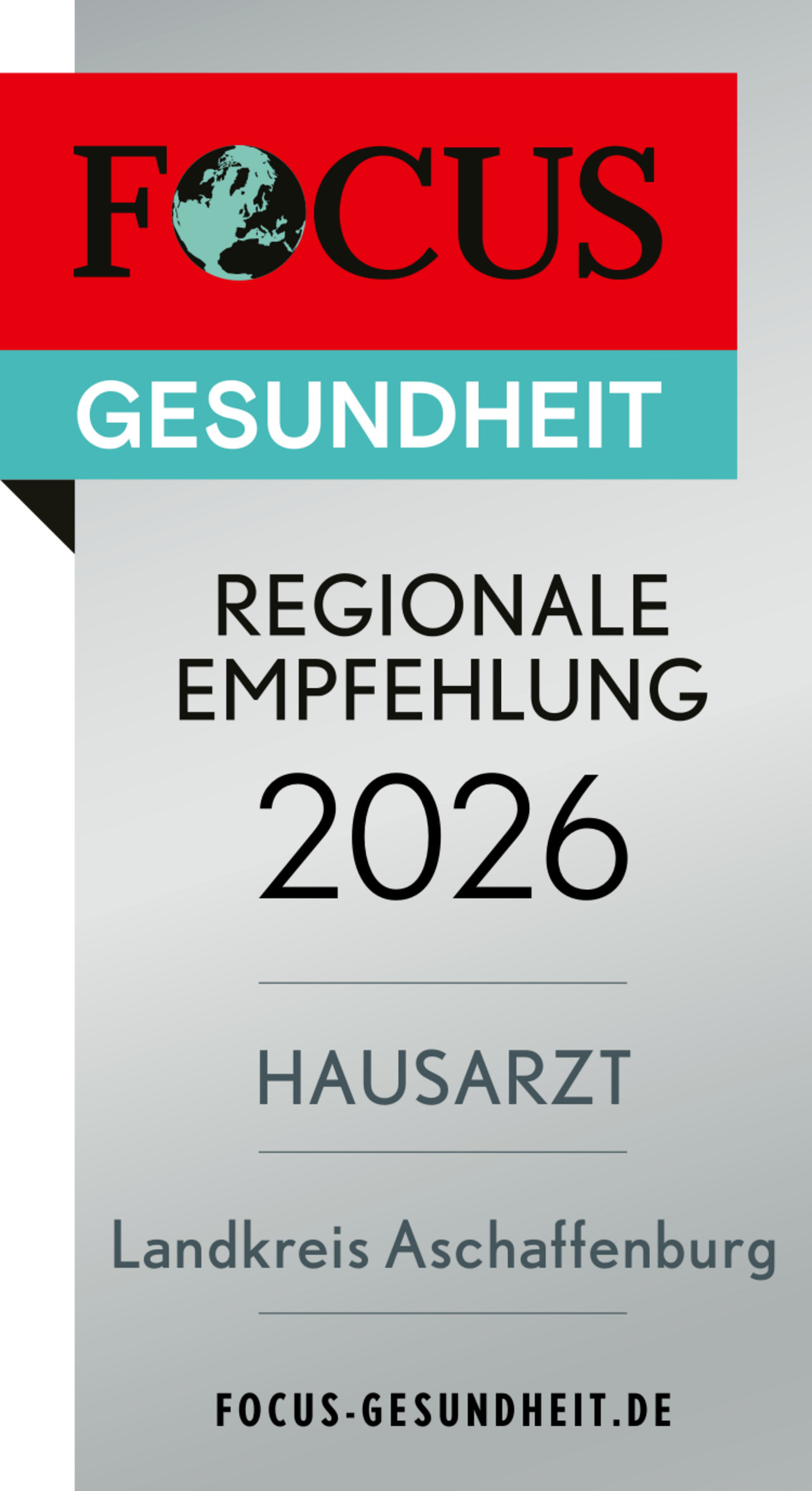 Focus Gesundheit Zertifikat 2026 - MVZ Goldbach Dr. Mützel